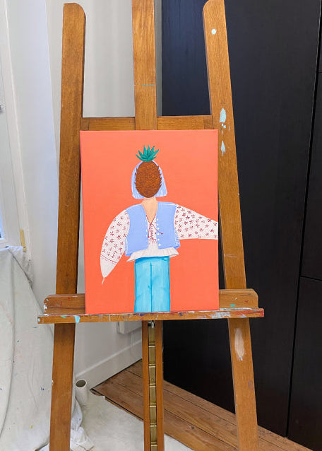 Pineapple, 30x40cm, Original