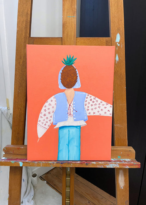 Pineapple, 30x40cm, Original