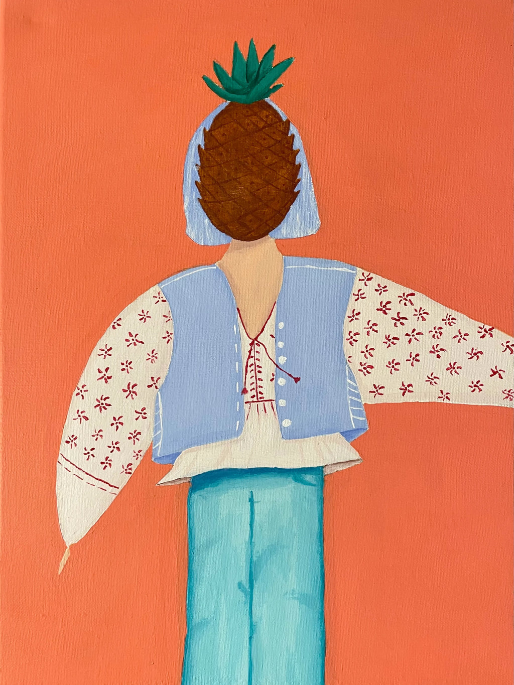 Pineapple, 30x40cm, Original
