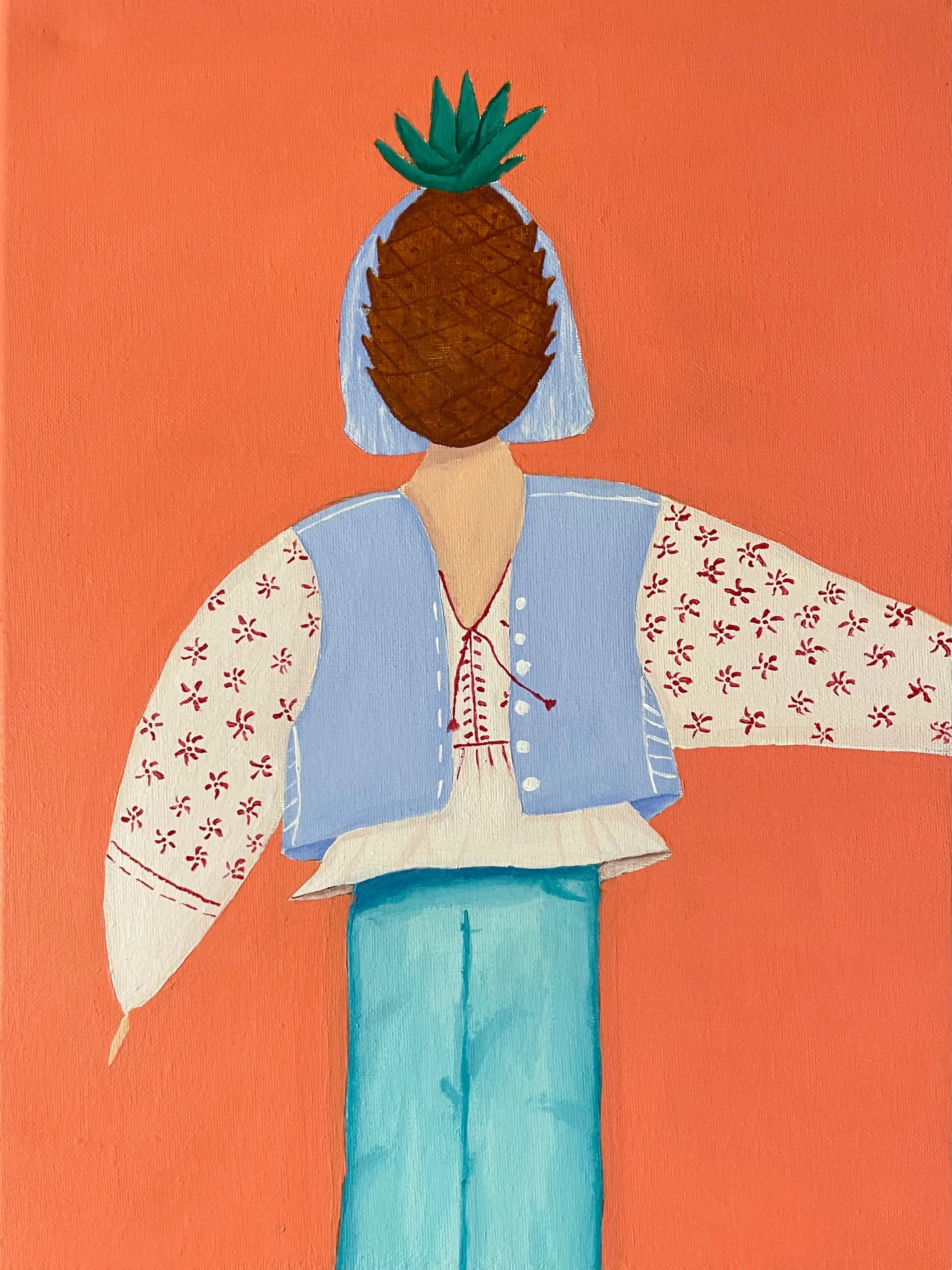Pineapple, 30x40cm, Original