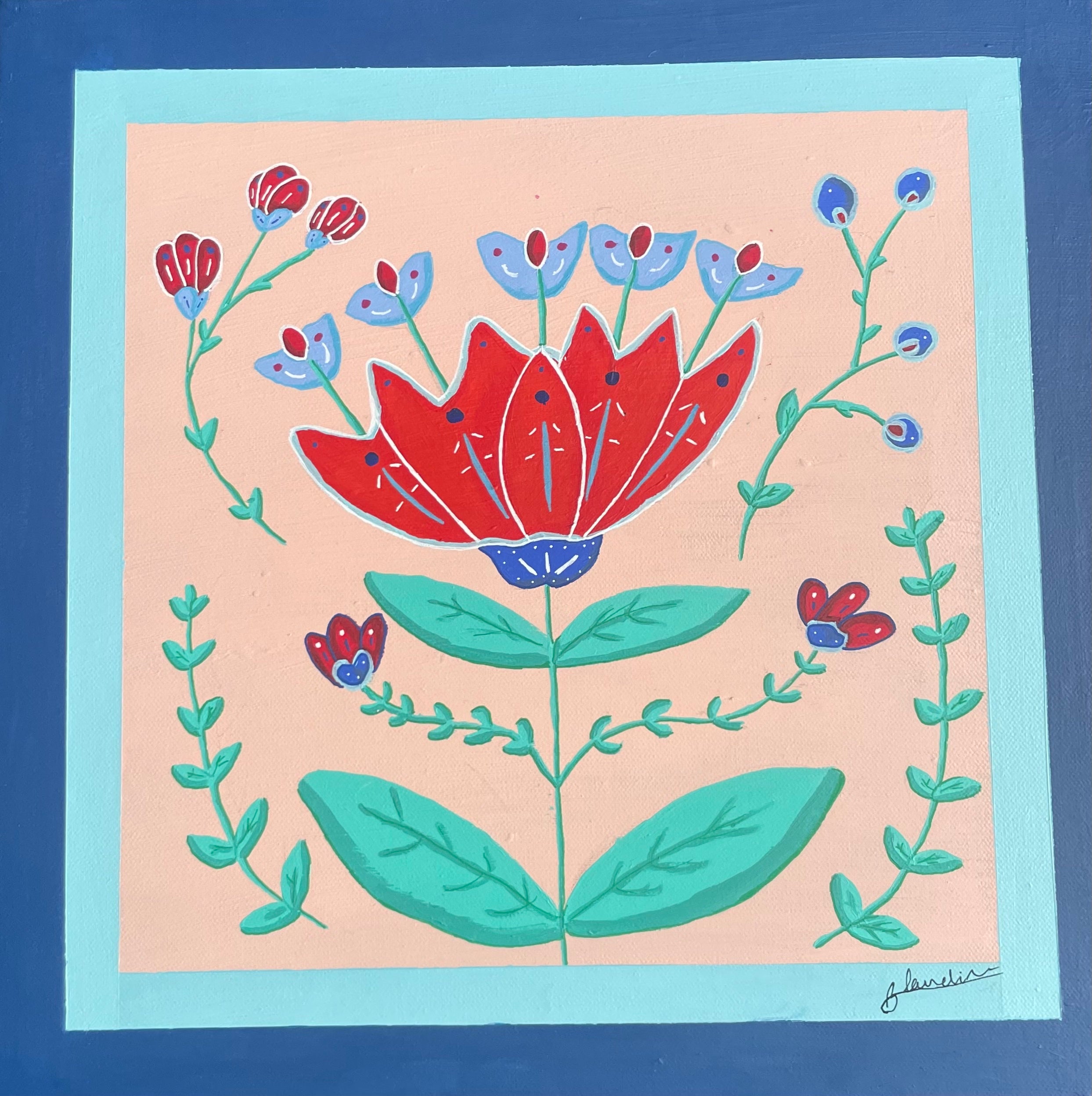 Growing up, 40x40cm, Original