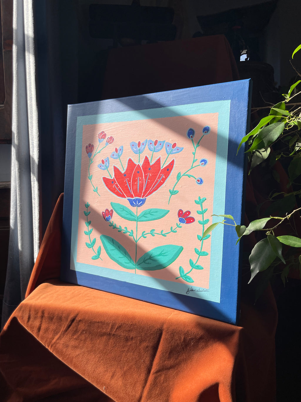 Growing up, 40x40cm, Original