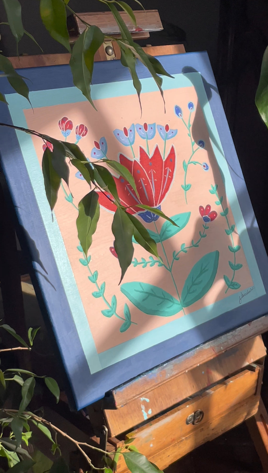 Growing up, 40x40cm, Original