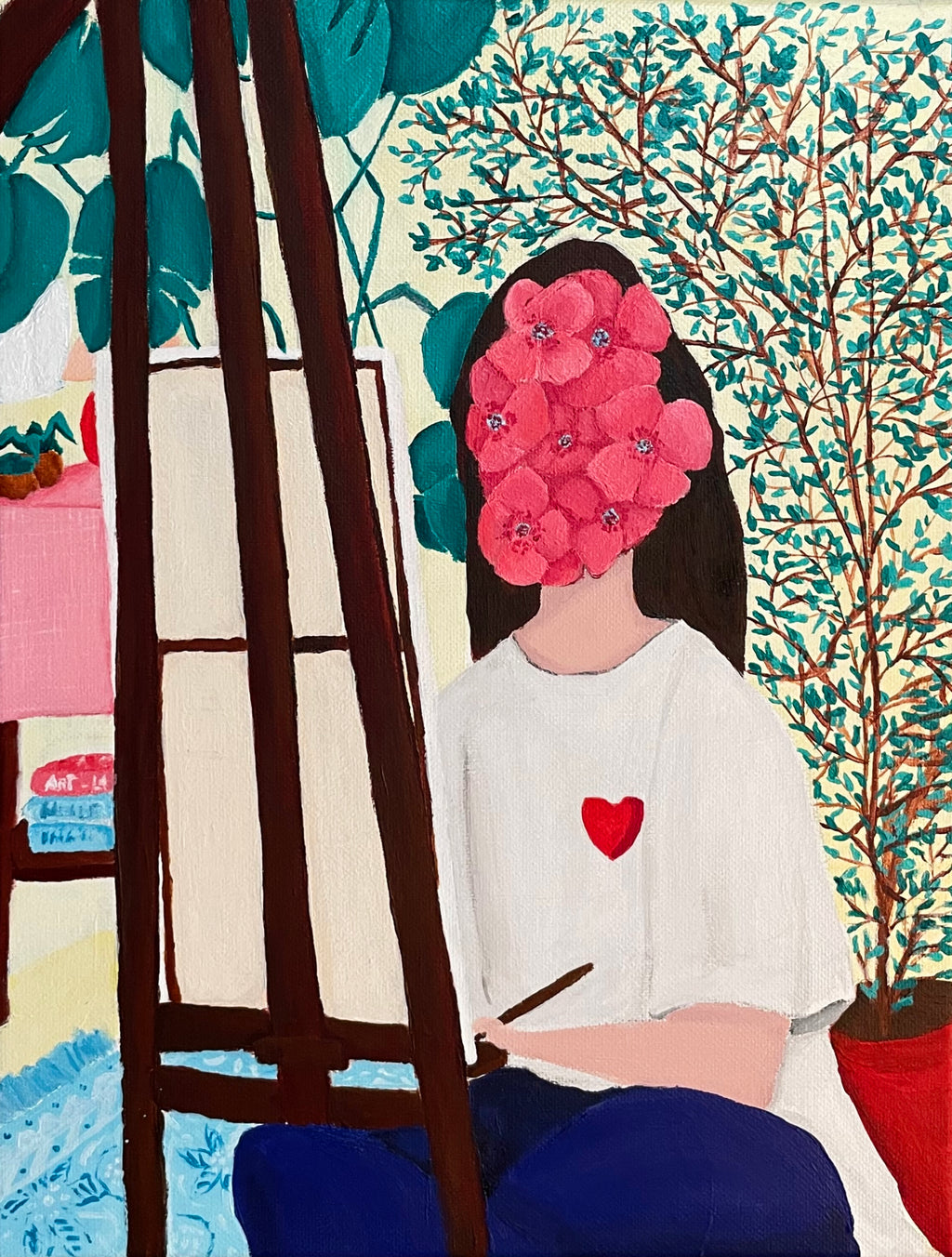 Self Portrait, 27x33cm, Original