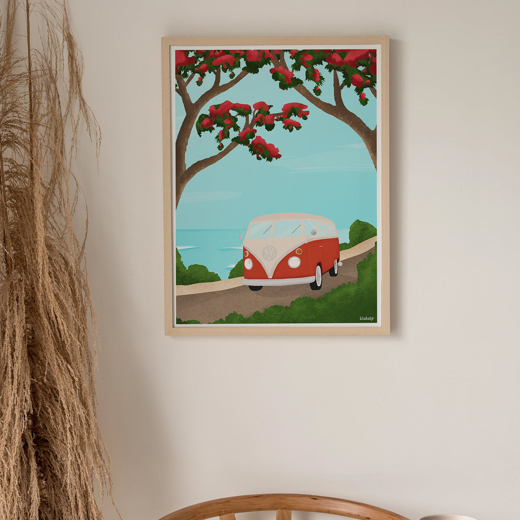 Sur la route – Illustration digitale