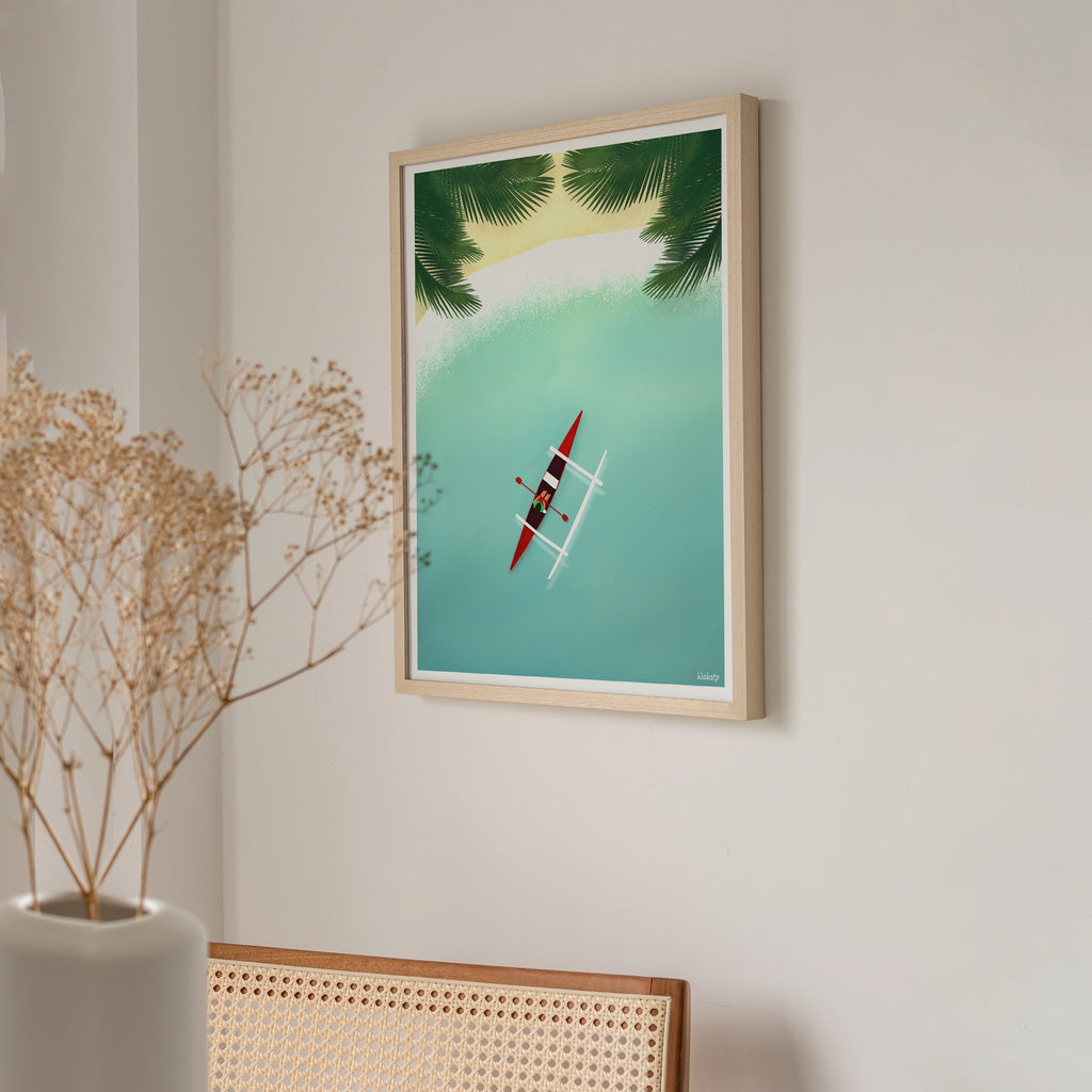 Pirogue – Illustration digitale