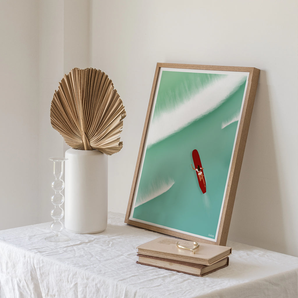 Surfeuse – Illustration digitale