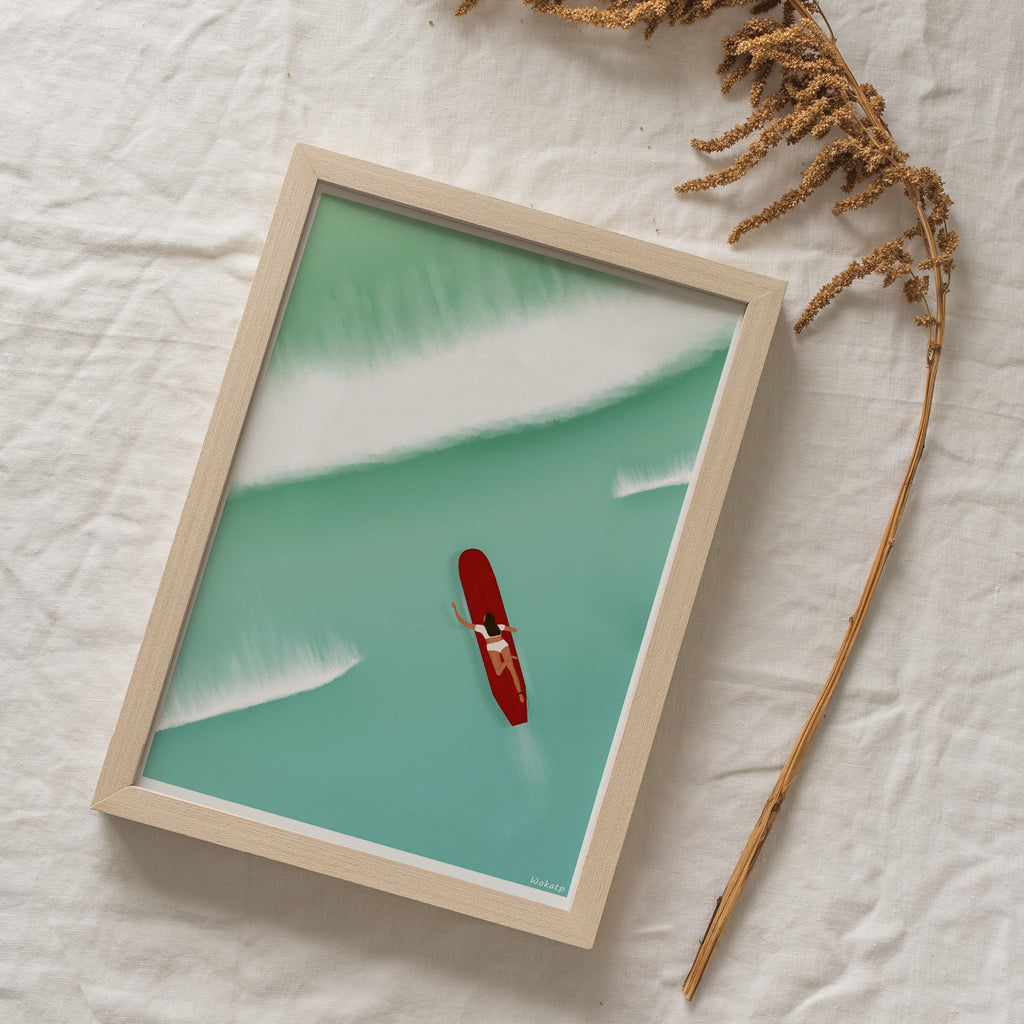 Surfeuse – Illustration digitale