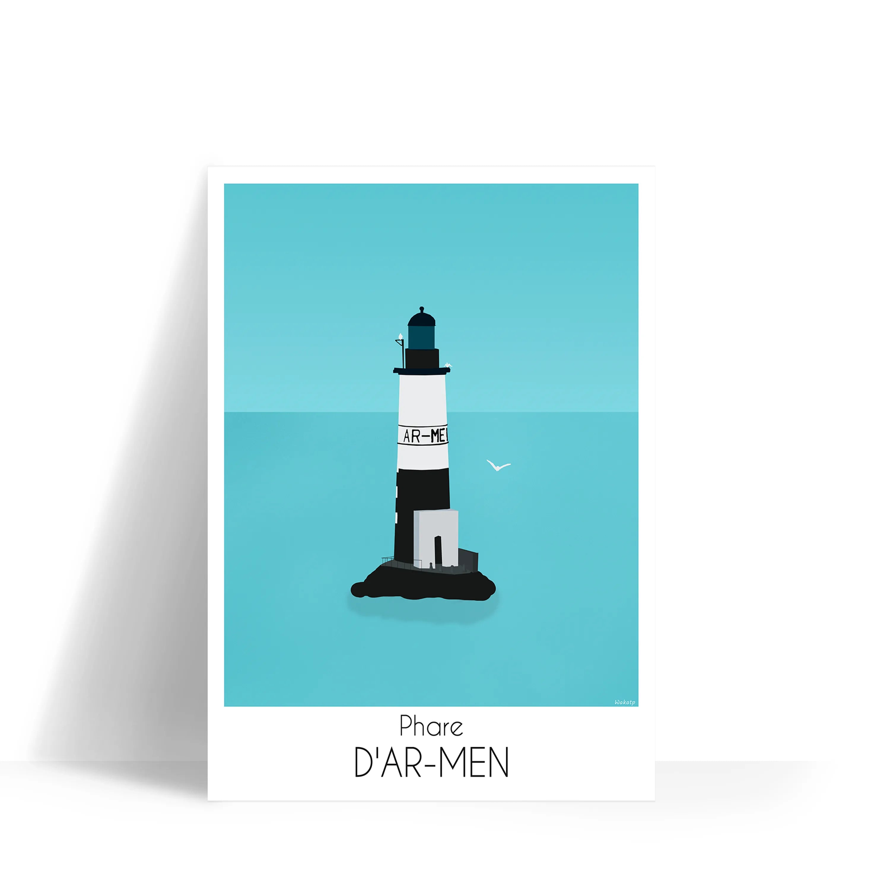 Phare d'Ar-Men – Illustration digitale