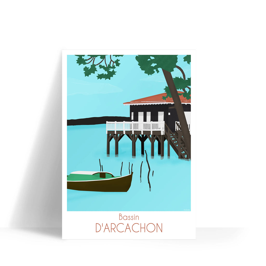 Bassin d'Arcachon – Illustration digitale