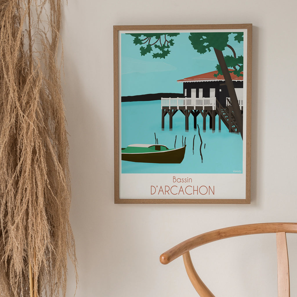 Bassin d'Arcachon – Illustration digitale