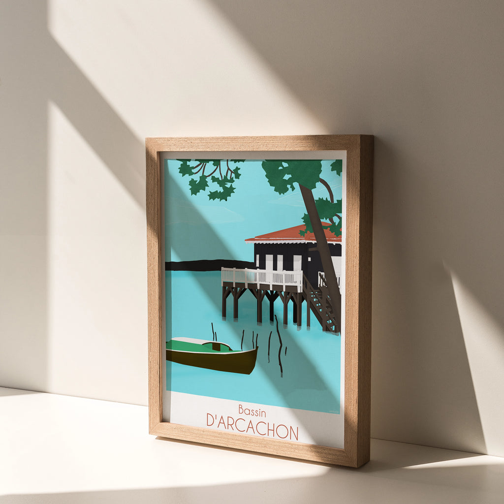 Bassin d'Arcachon – Illustration digitale