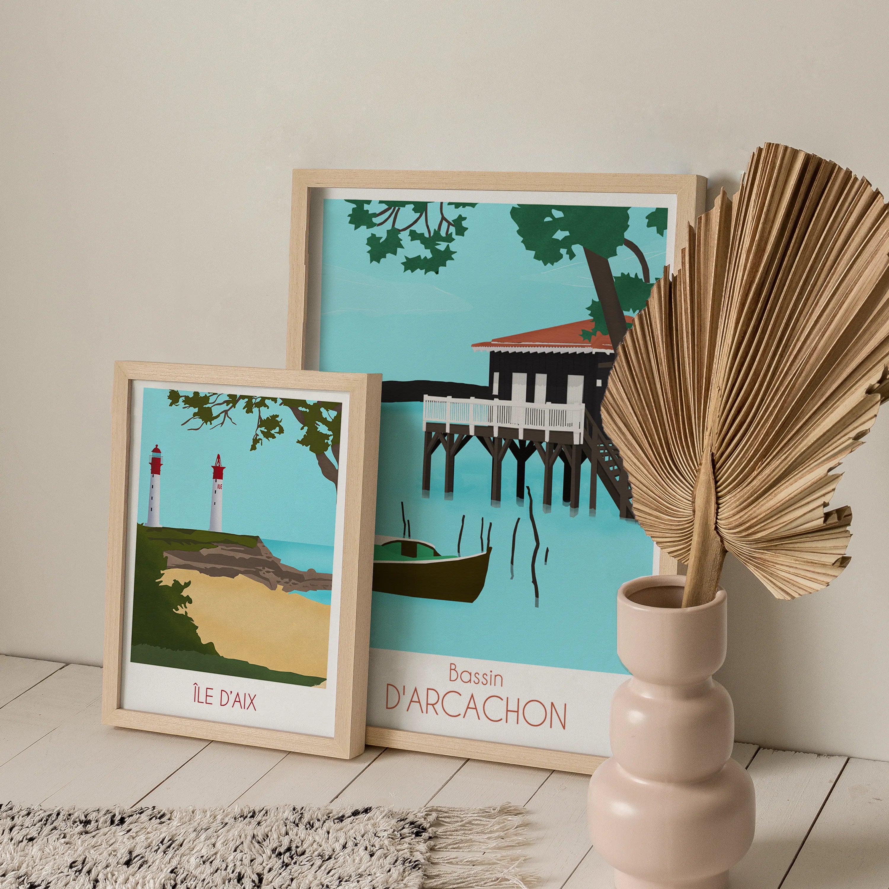 Bassin d'Arcachon – Illustration digitale