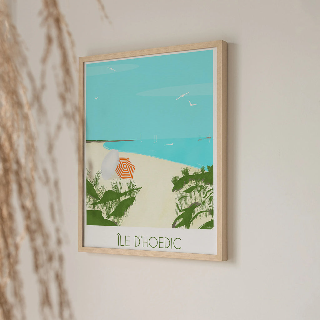 Île d'Hoedic – Illustration digitale