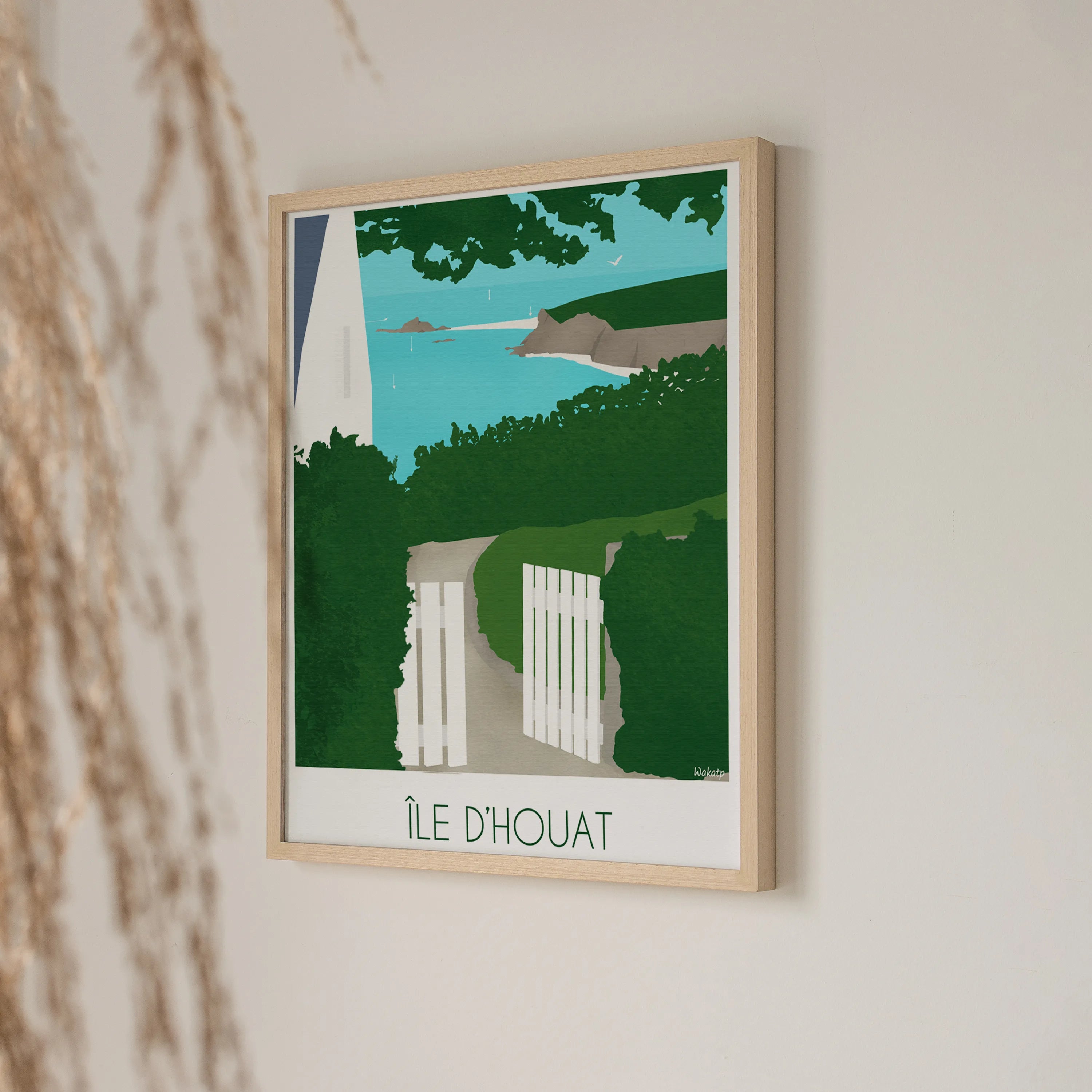 Île d'Houat – Illustration digitale