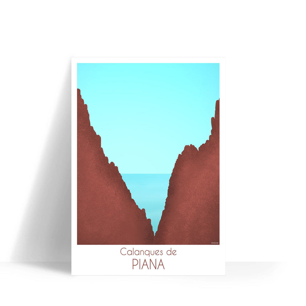 Calanques de Piana – Illustration digitale