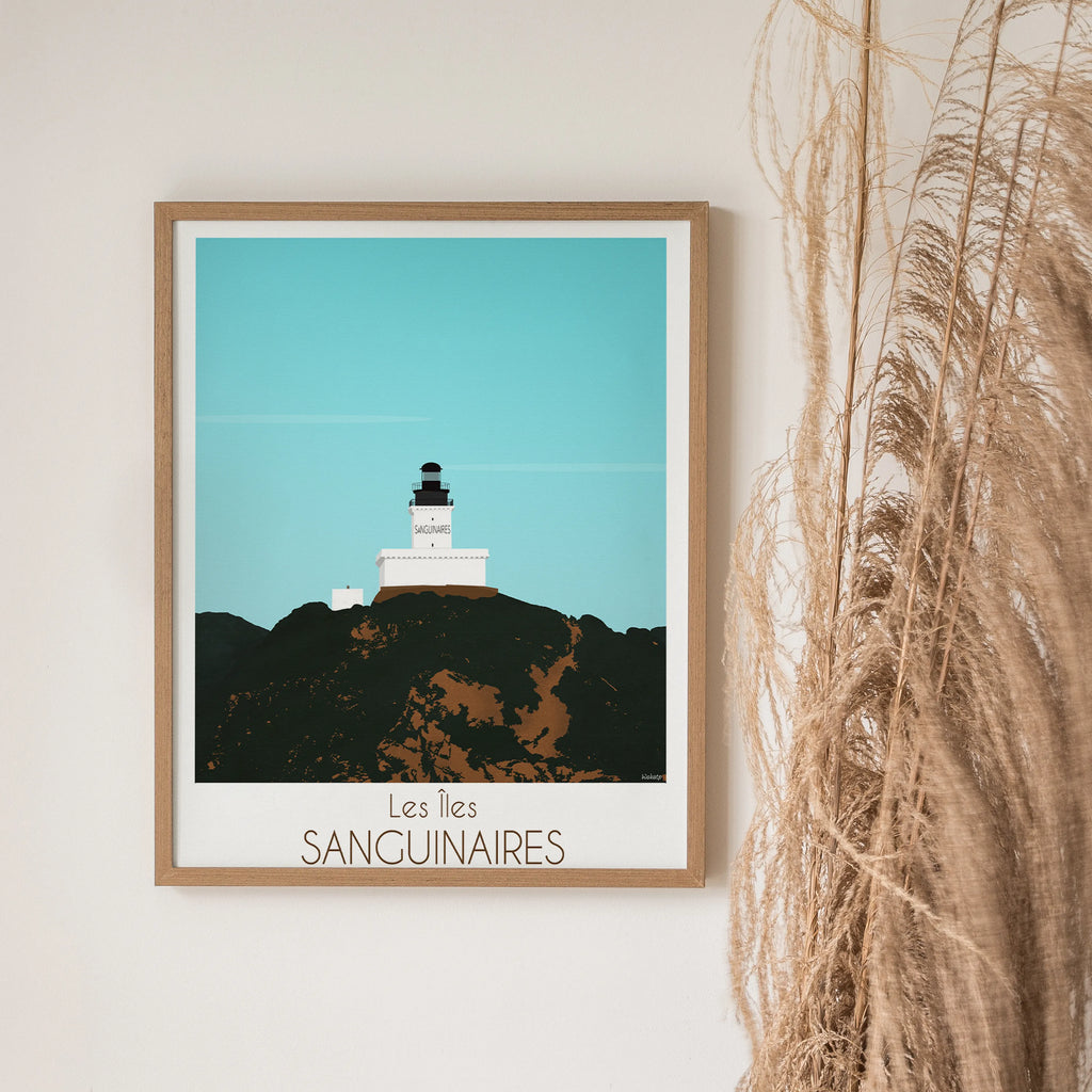 Îles Sanguinaires – Illustration digitale