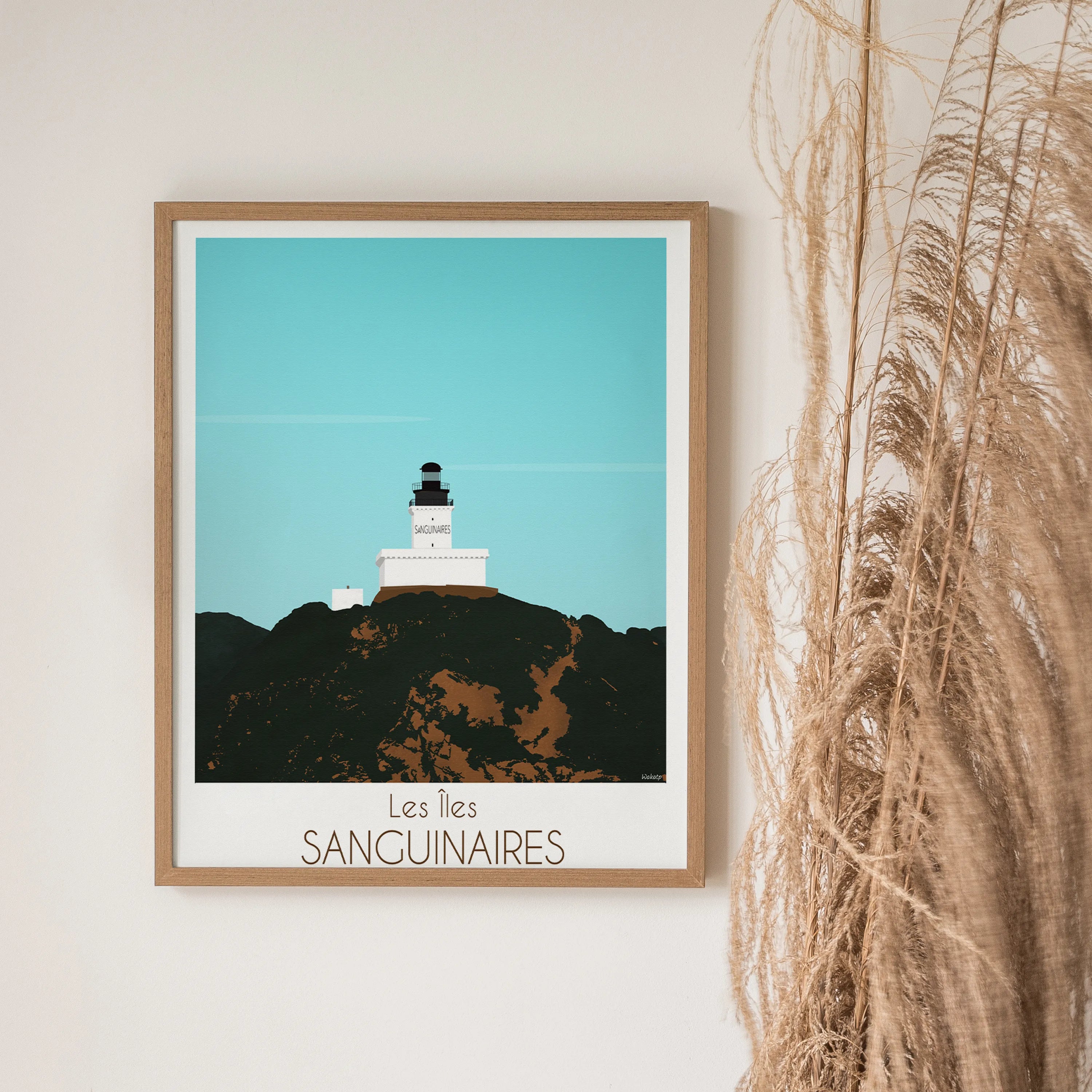 Îles Sanguinaires – Illustration digitale