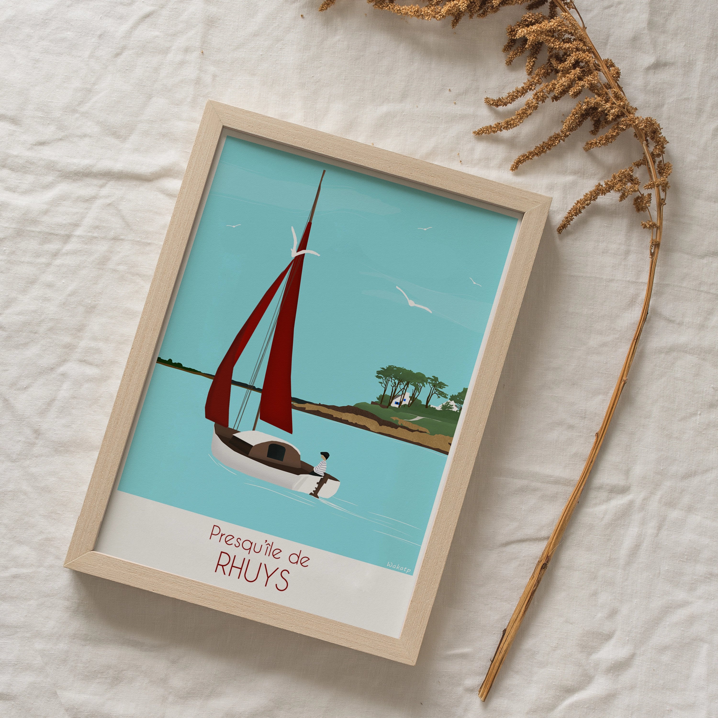 Presqu'Île de Rhuys – Illustration digitale