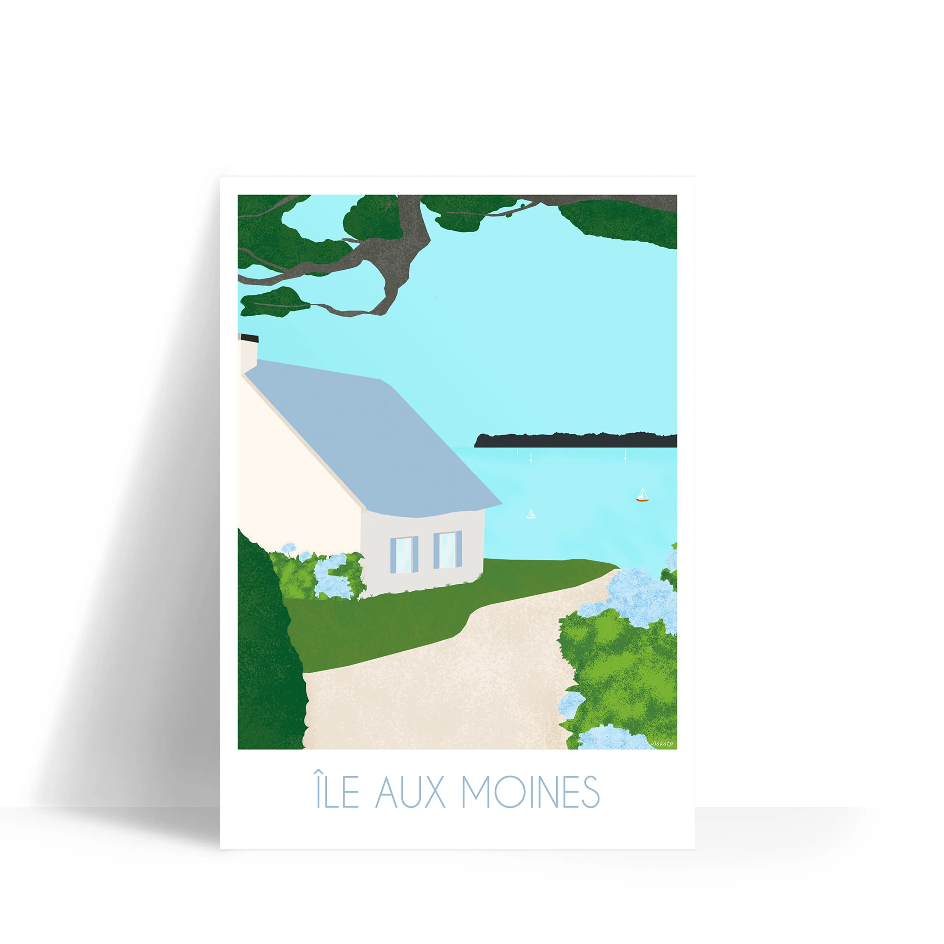 Île aux Moines – Illustration digitale