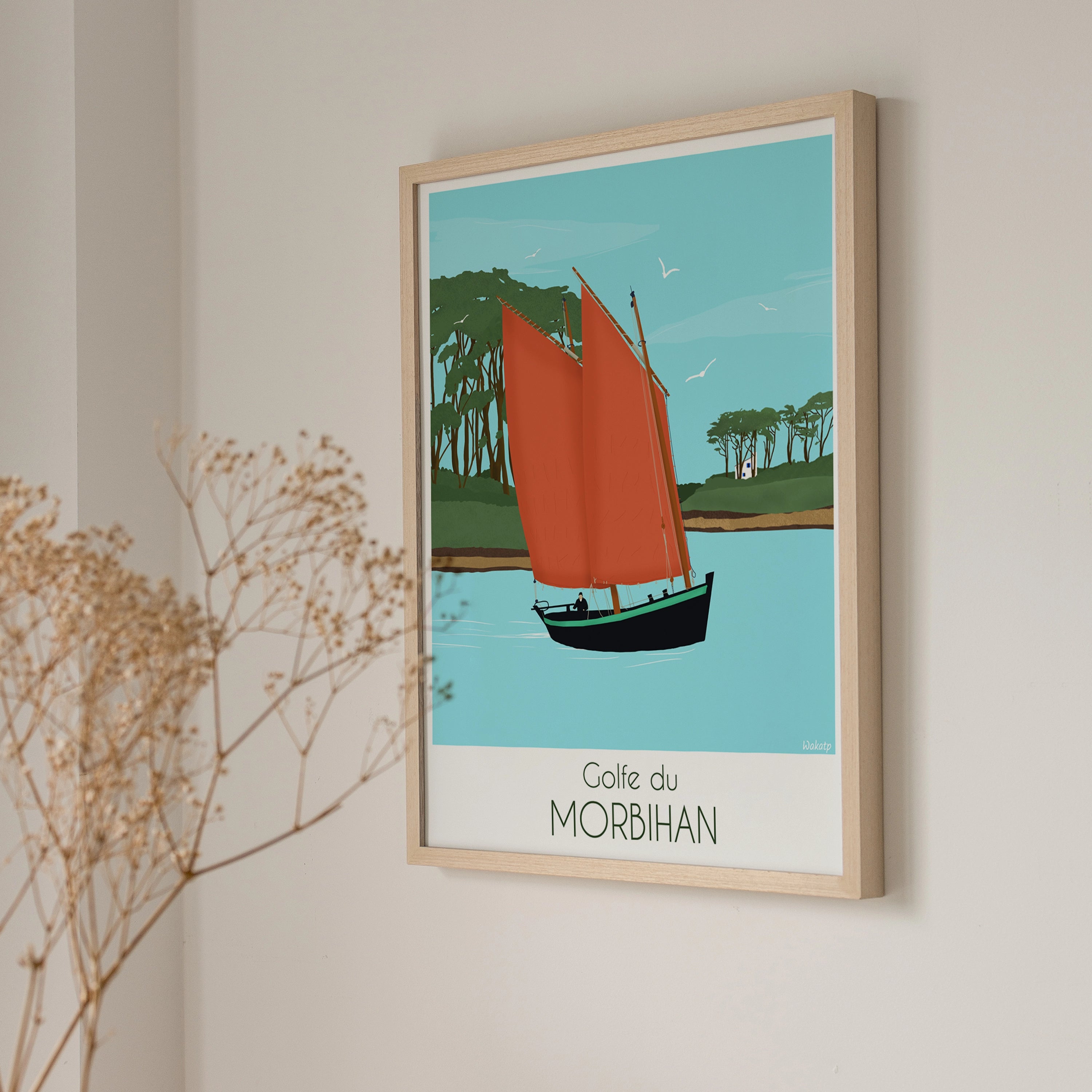 Golfe du Morbihan – Illustration digitale