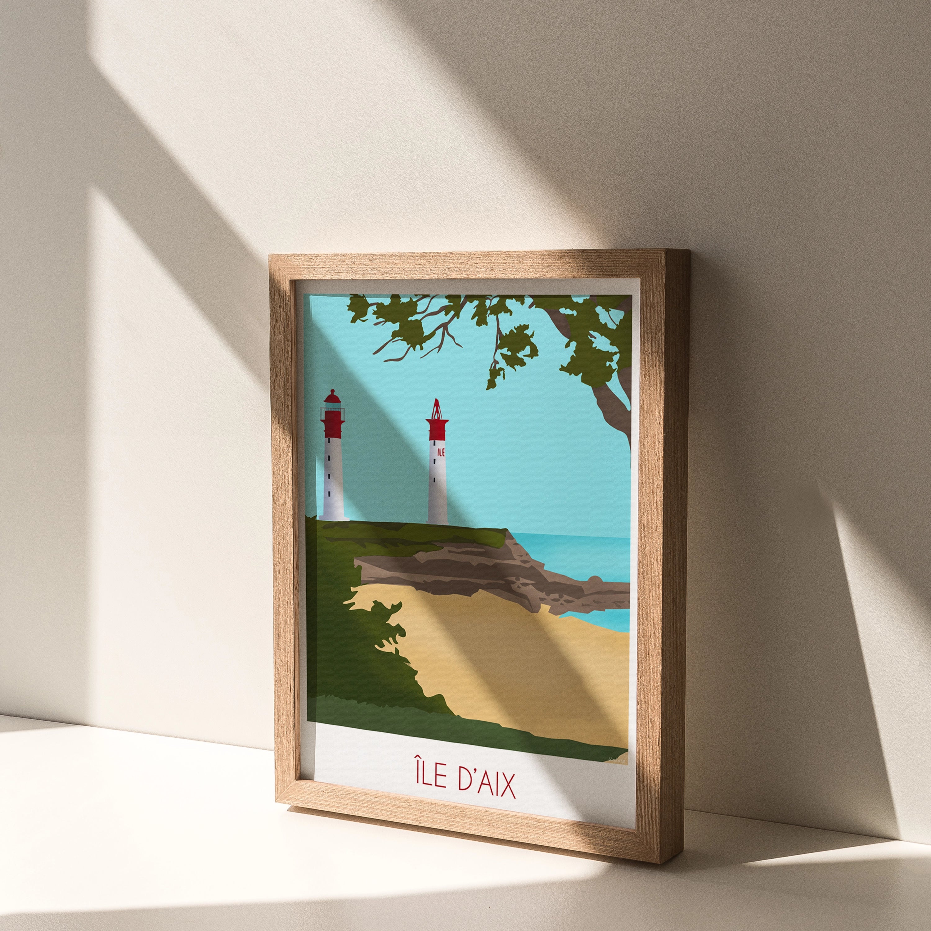 Île d'aix– Illustration digitale