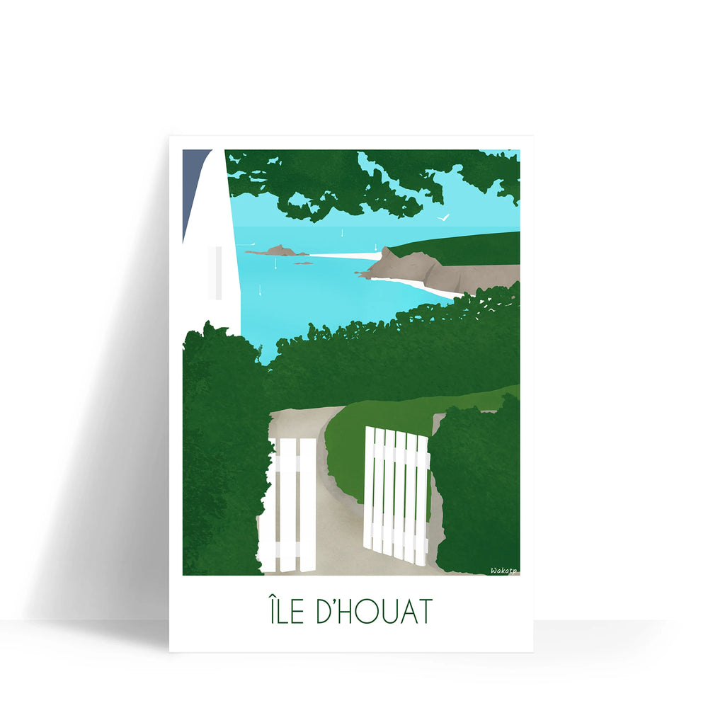 Île d'Houat – Illustration digitale