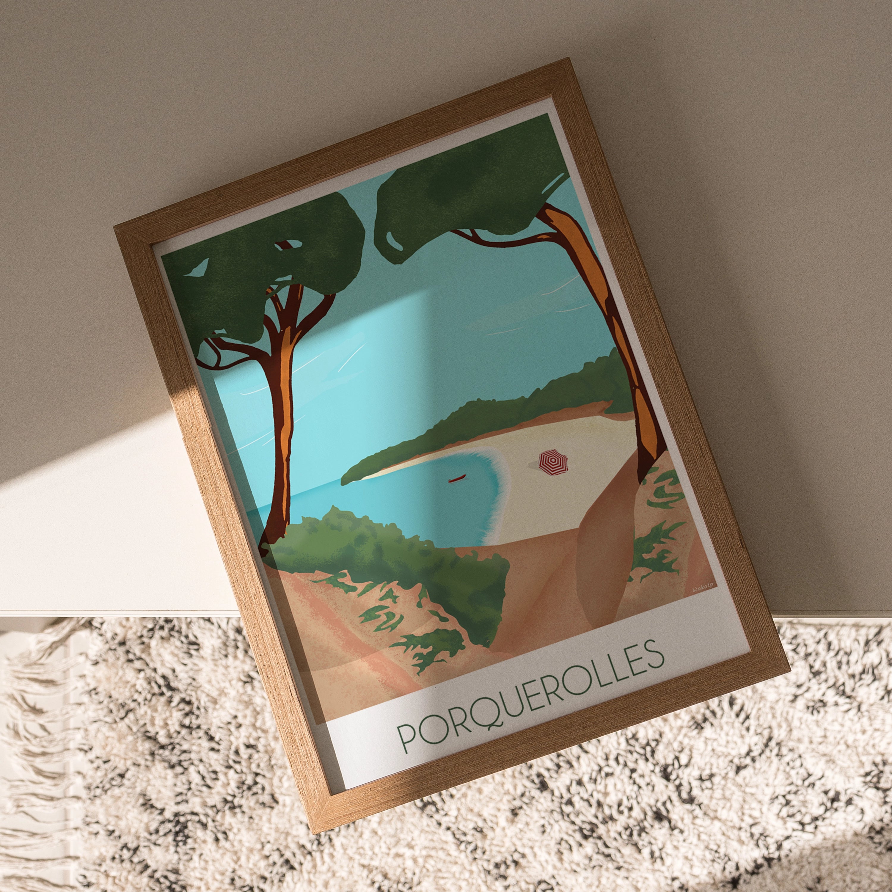 Porquerolles – Illustration digitale