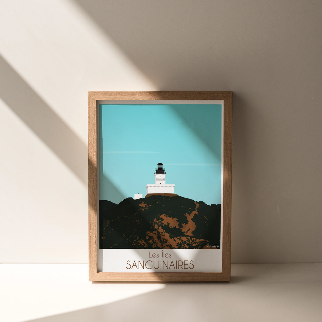 Îles Sanguinaires – Illustration digitale