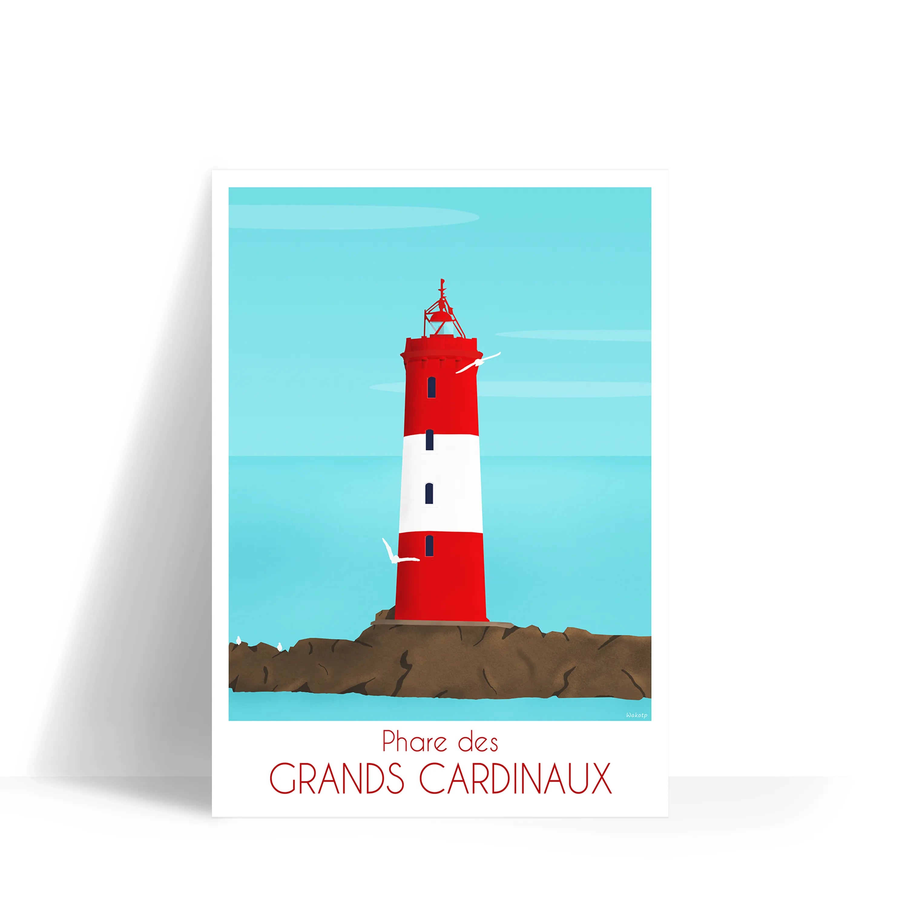 Phare les Grands Cardinaux – Illustration digitale