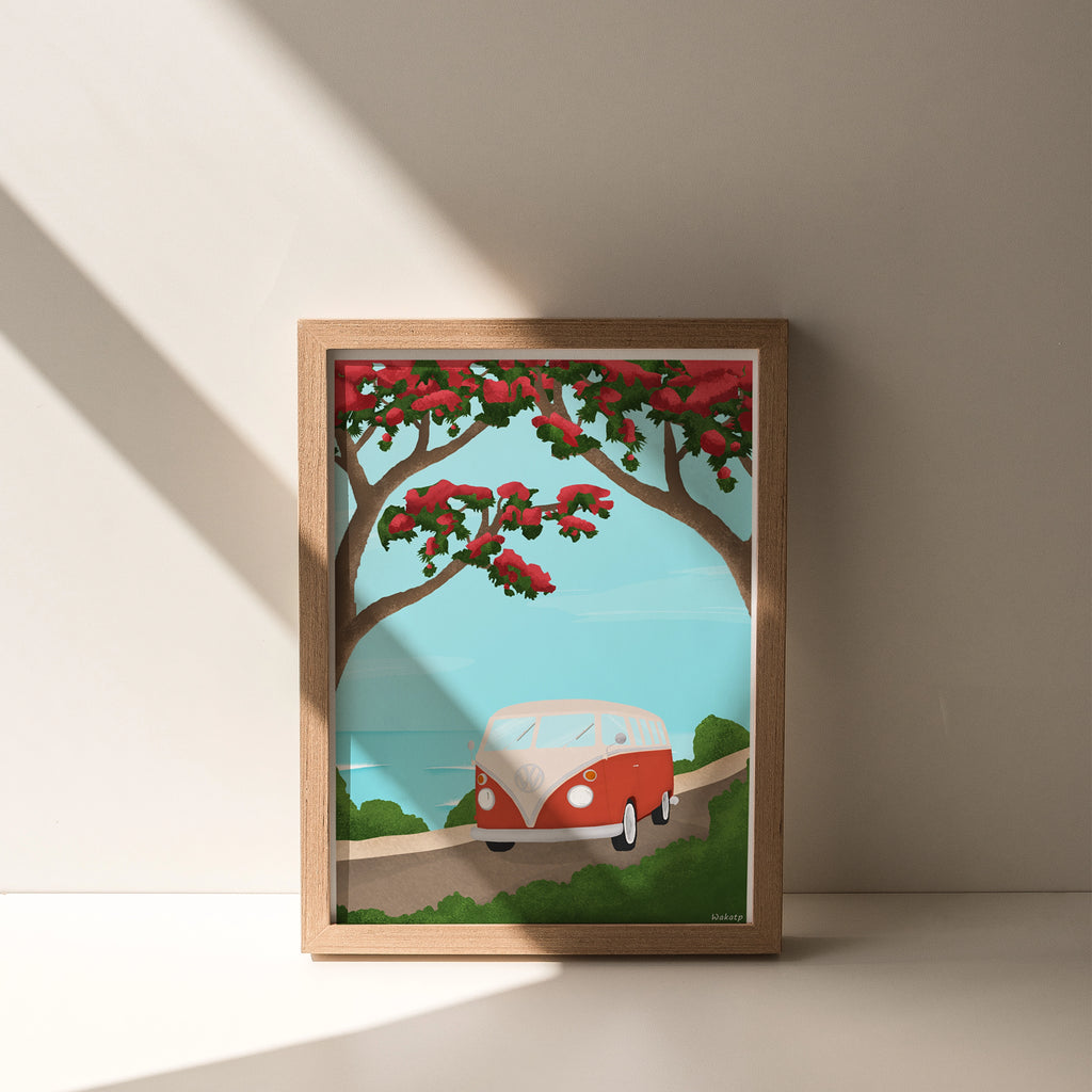 Sur la route – Illustration digitale