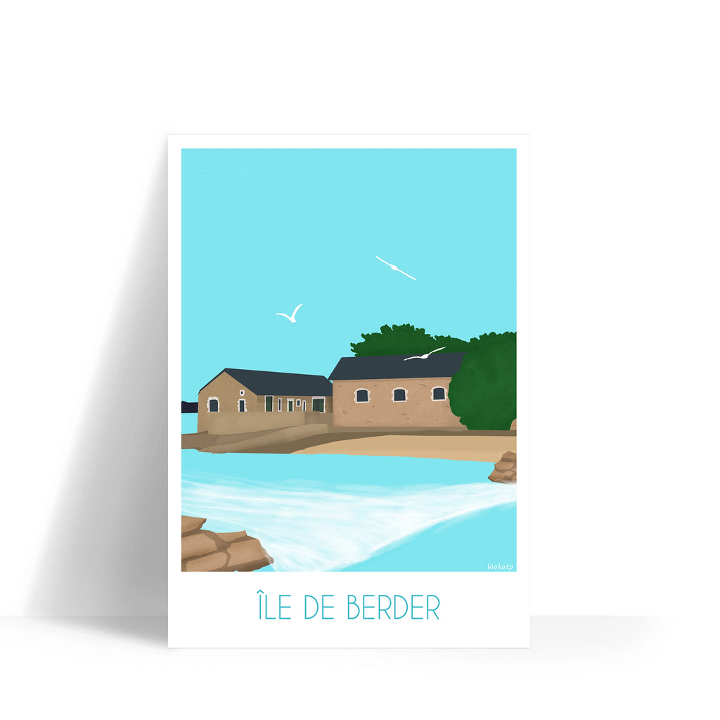 Île de Berder – Illustration digitale