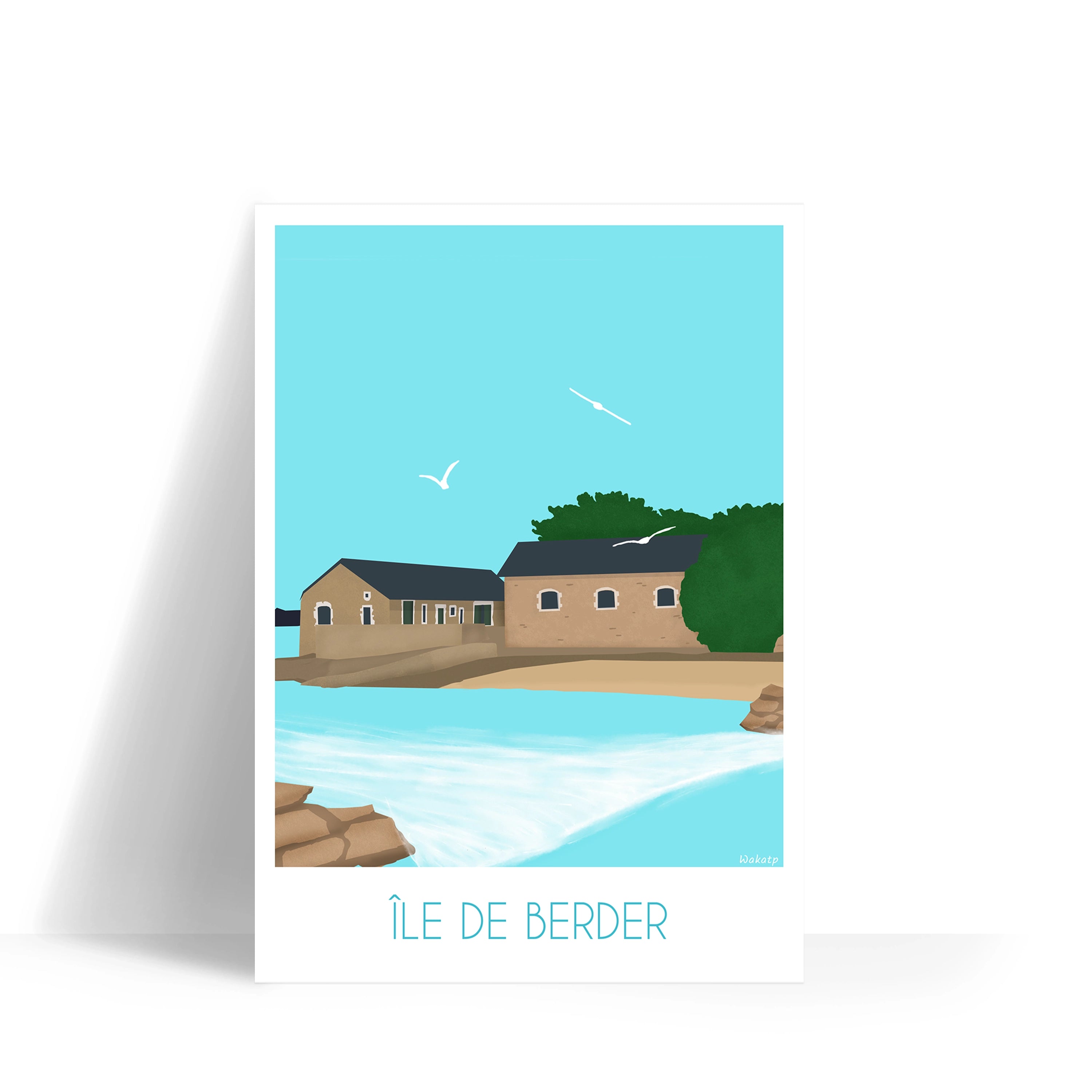Île de Berder – Illustration digitale