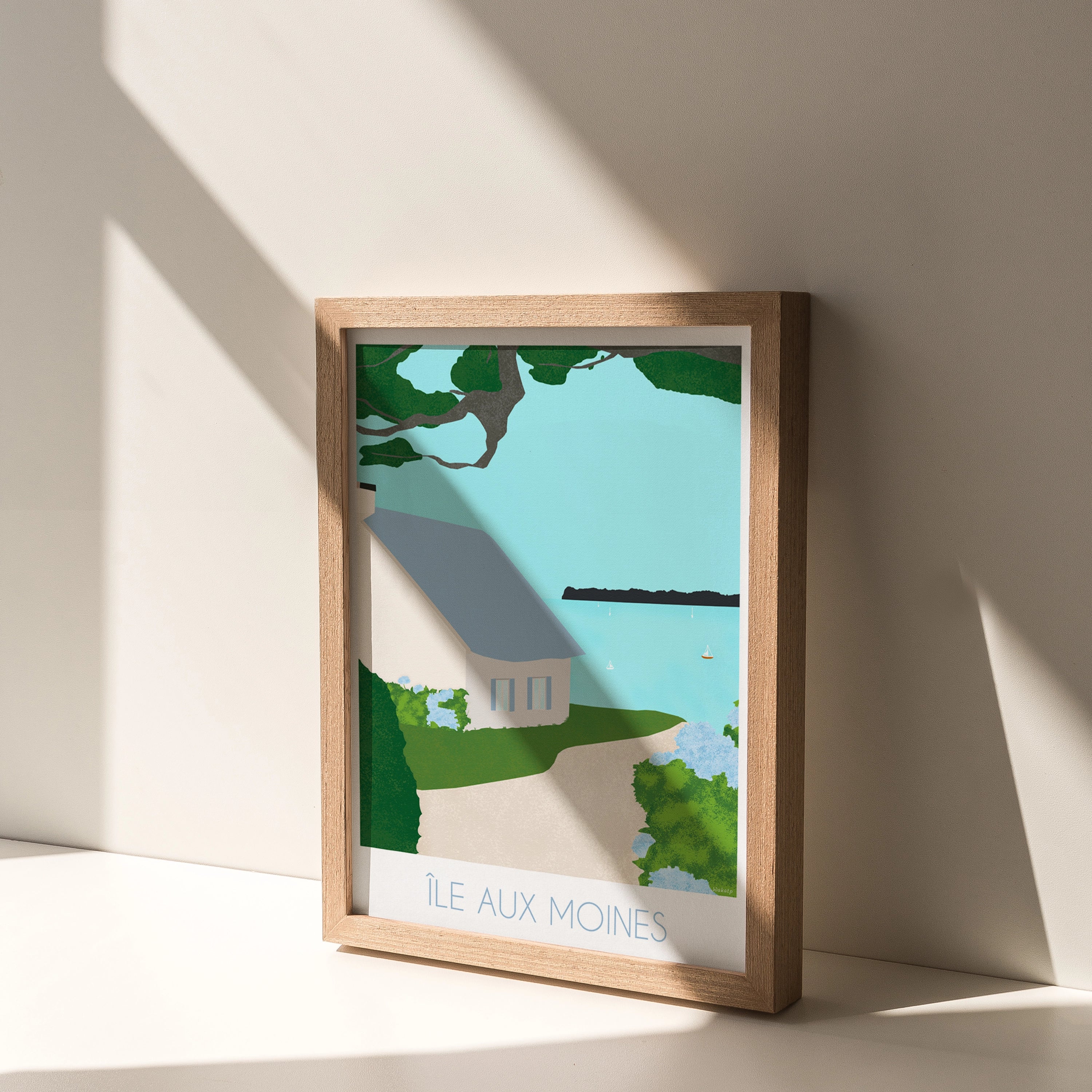 Île aux Moines – Illustration digitale