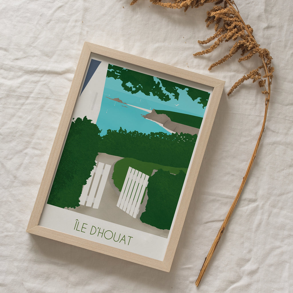 Île d'Houat – Illustration digitale