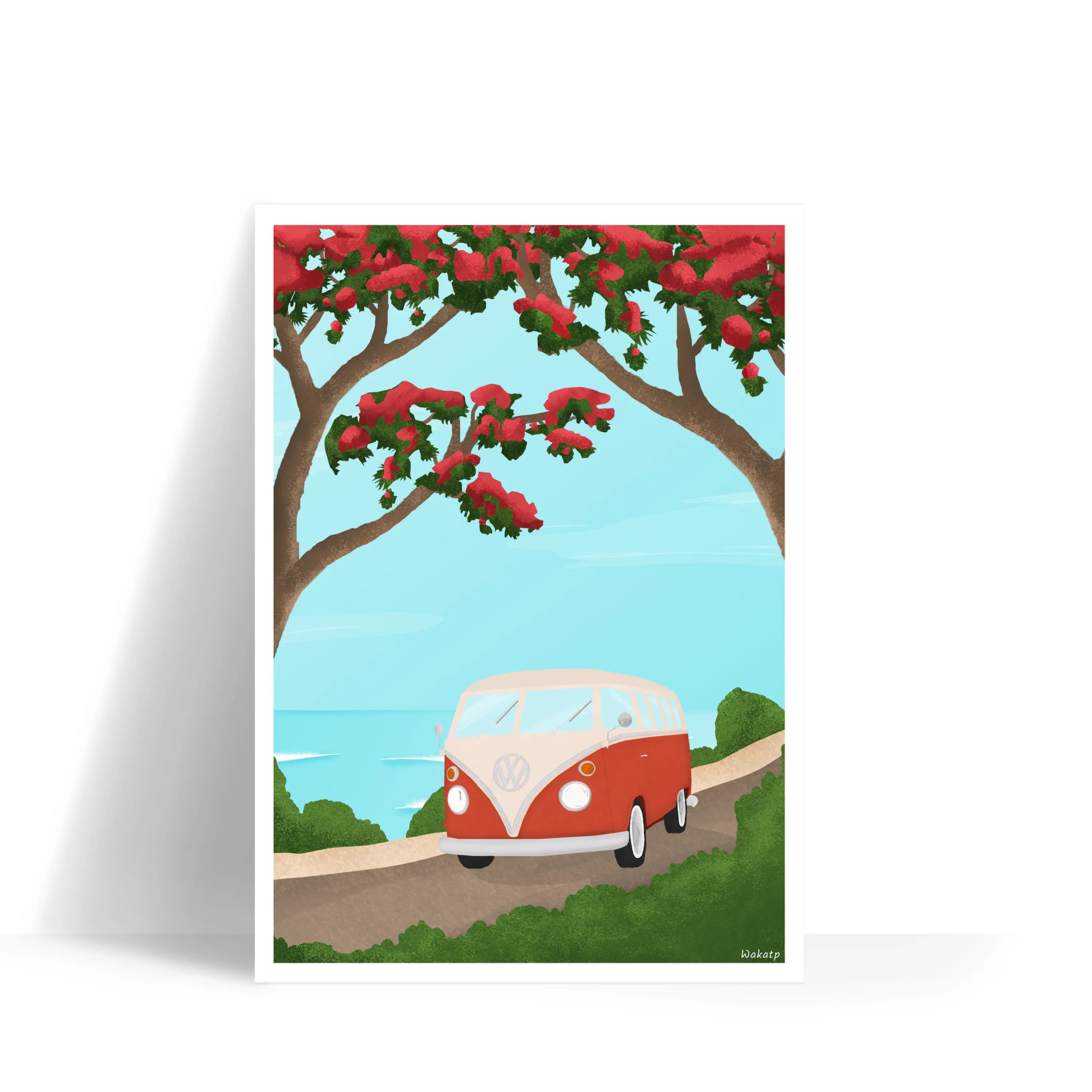 Sur la route – Illustration digitale