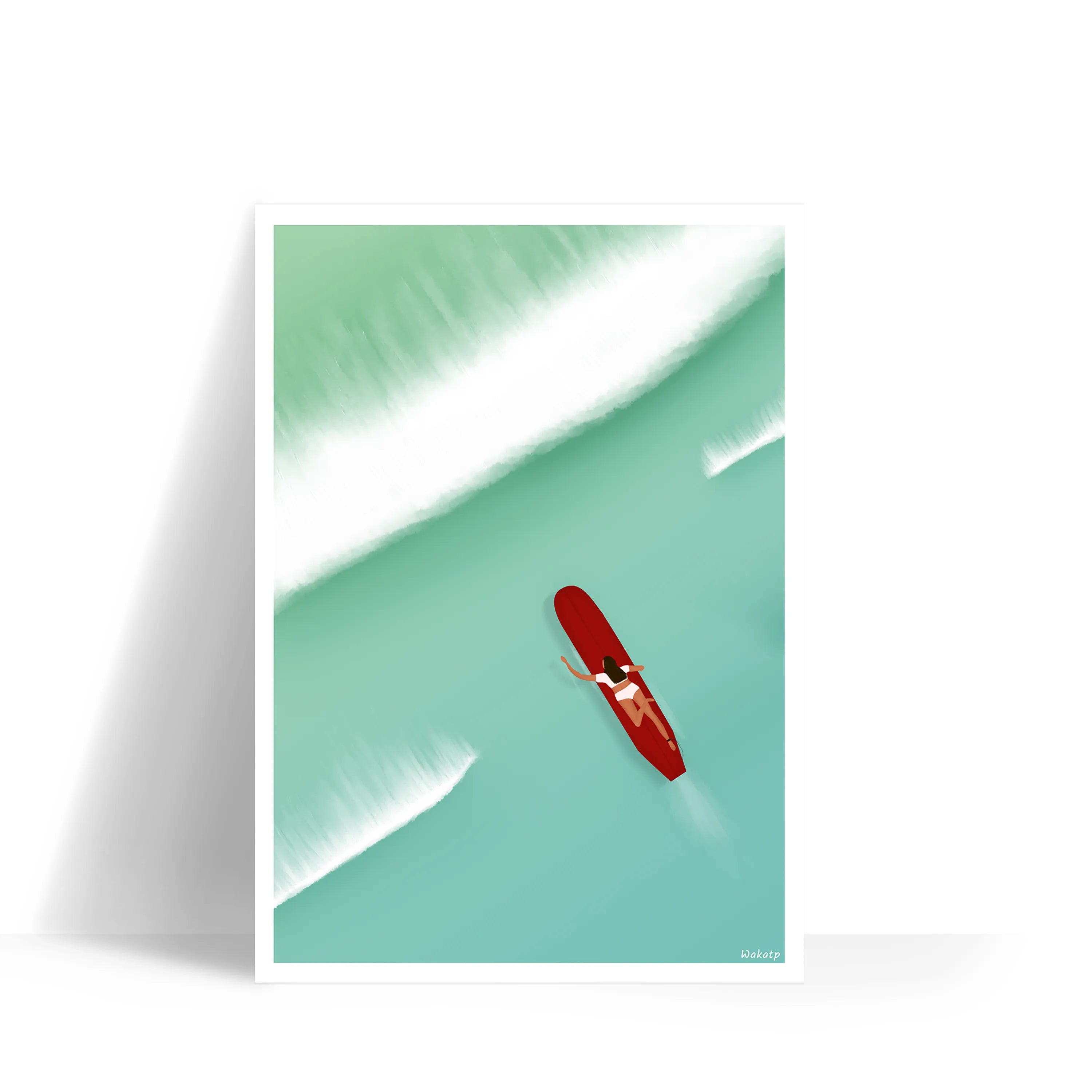 Surfeuse – Illustration digitale