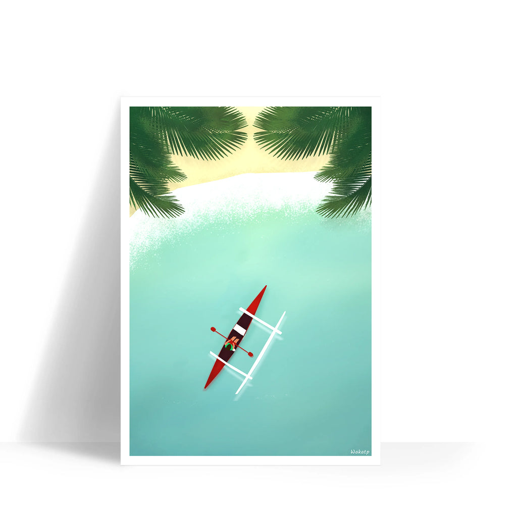 Pirogue – Illustration digitale