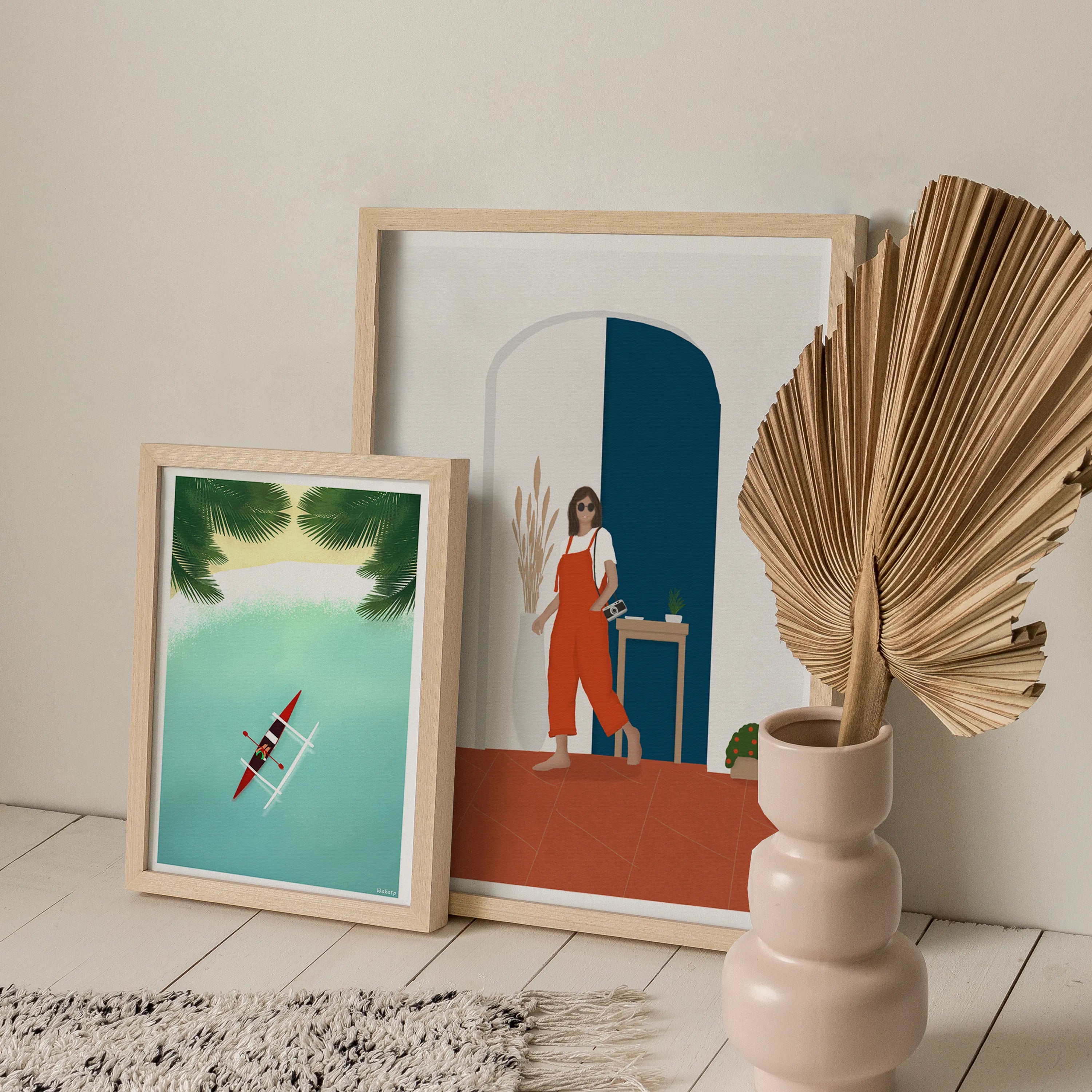 Pirogue – Illustration digitale