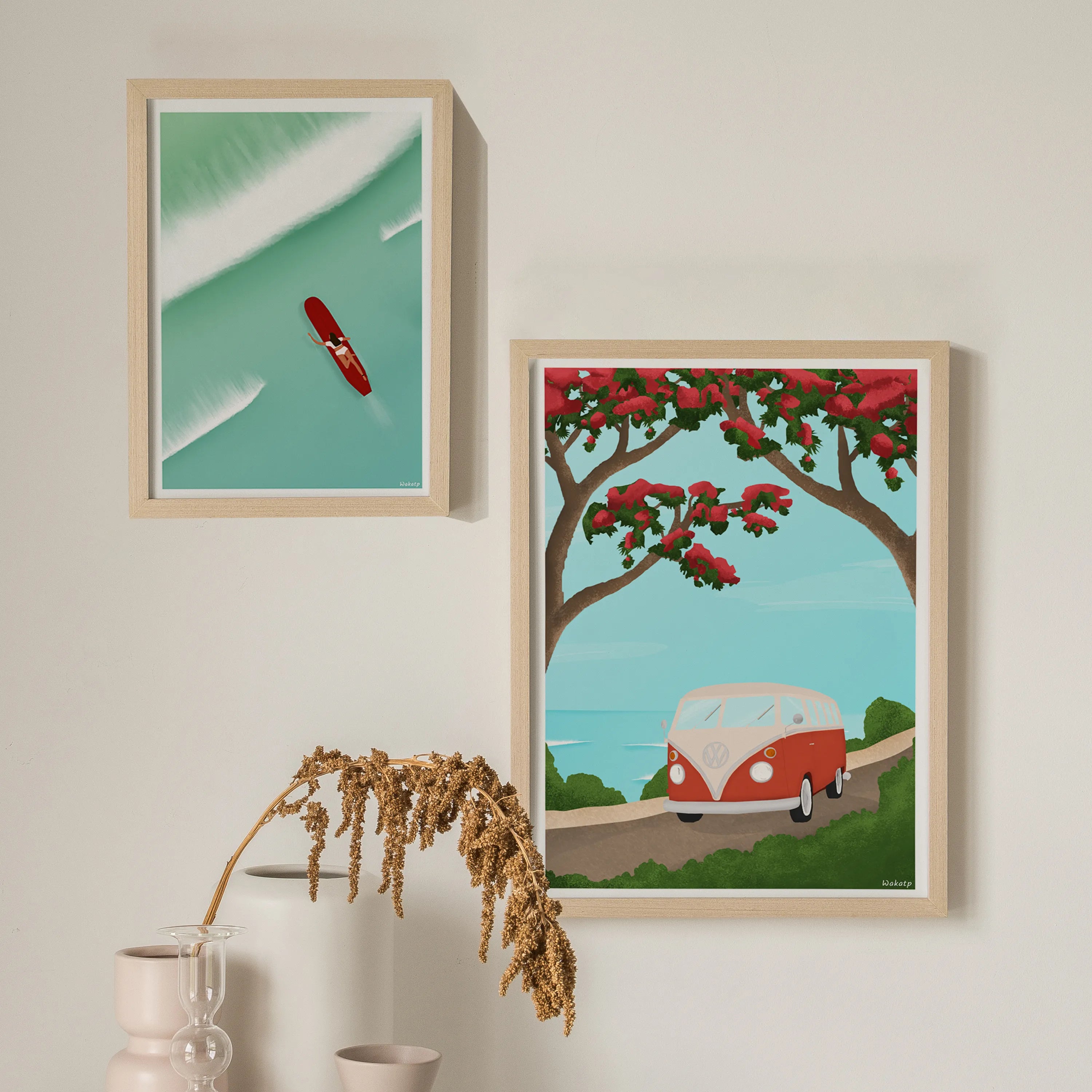 Sur la route – Illustration digitale