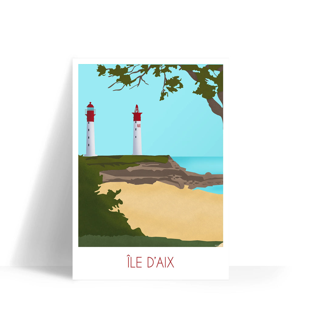 Île d'aix– Illustration digitale