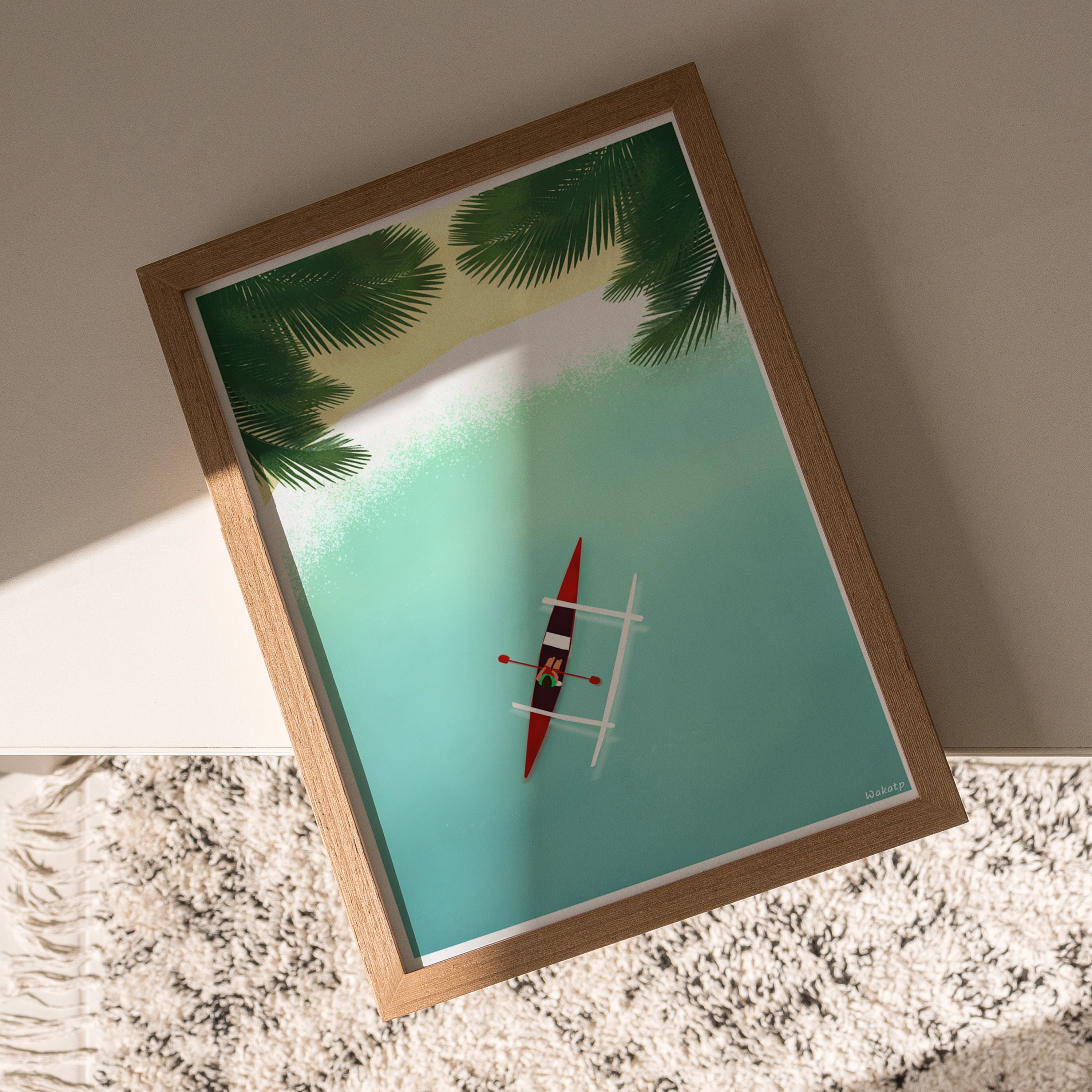 Pirogue – Illustration digitale