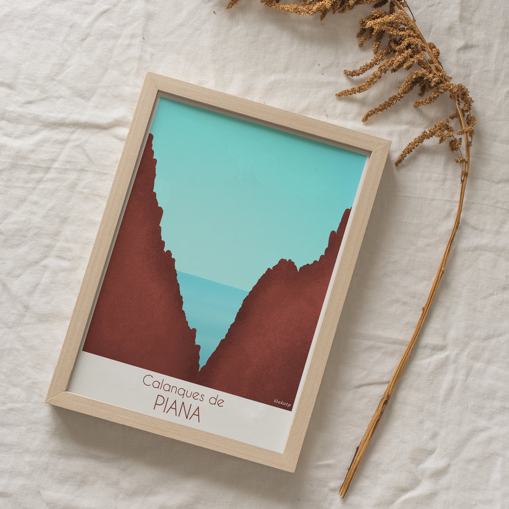 Calanques de Piana – Illustration digitale