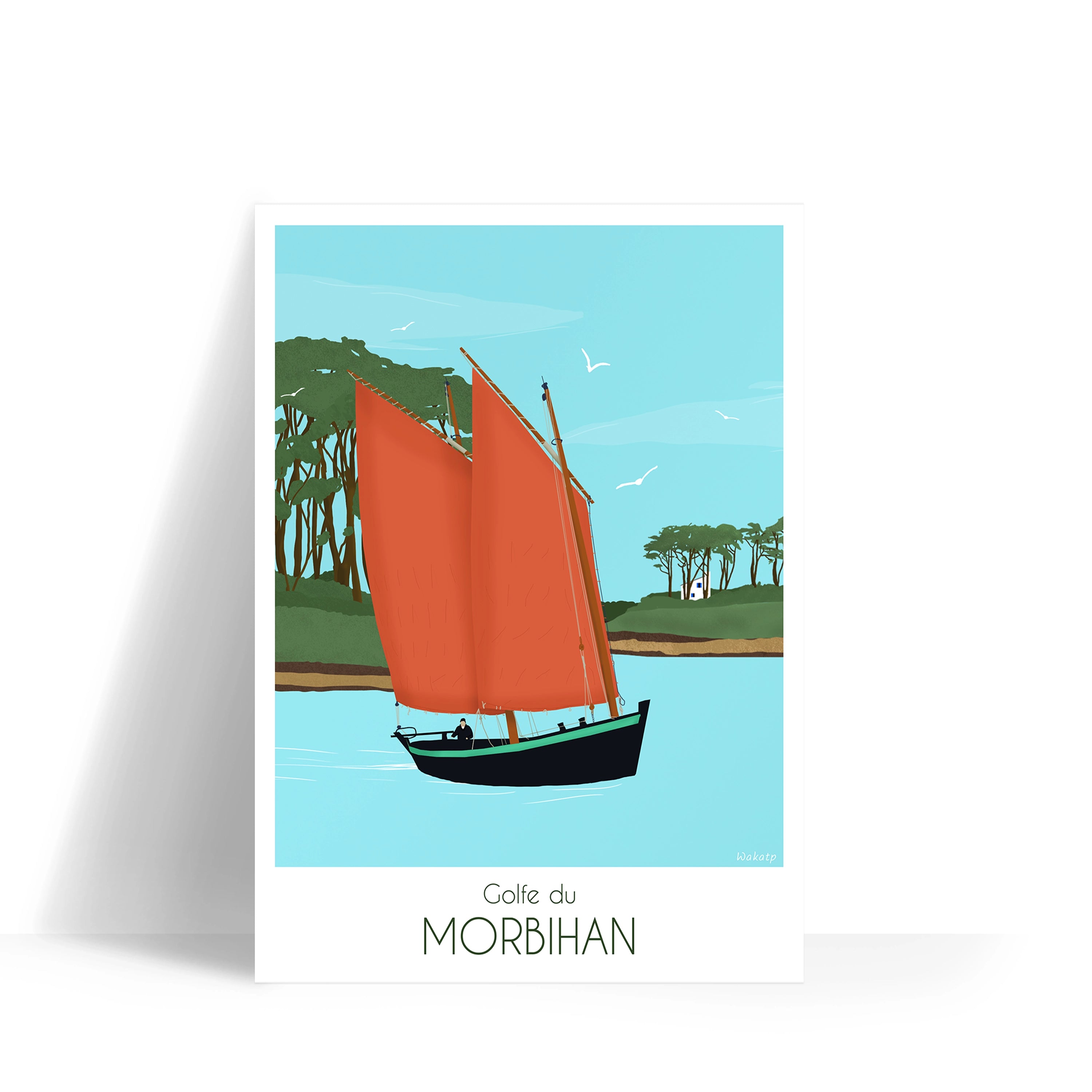 Golfe du Morbihan – Illustration digitale