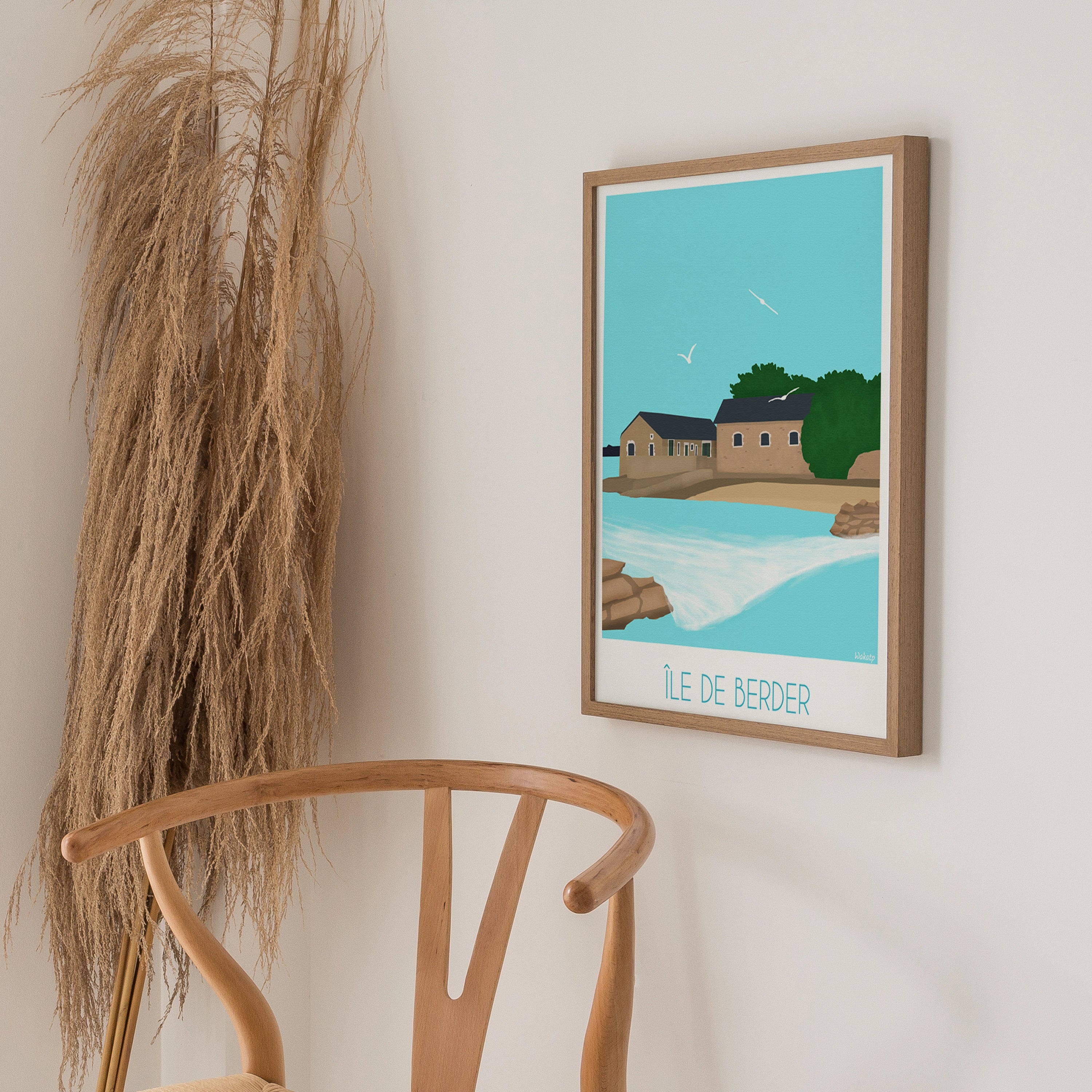 Île de Berder – Illustration digitale