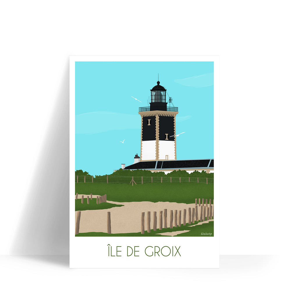Île de Groix – Illustration digitale