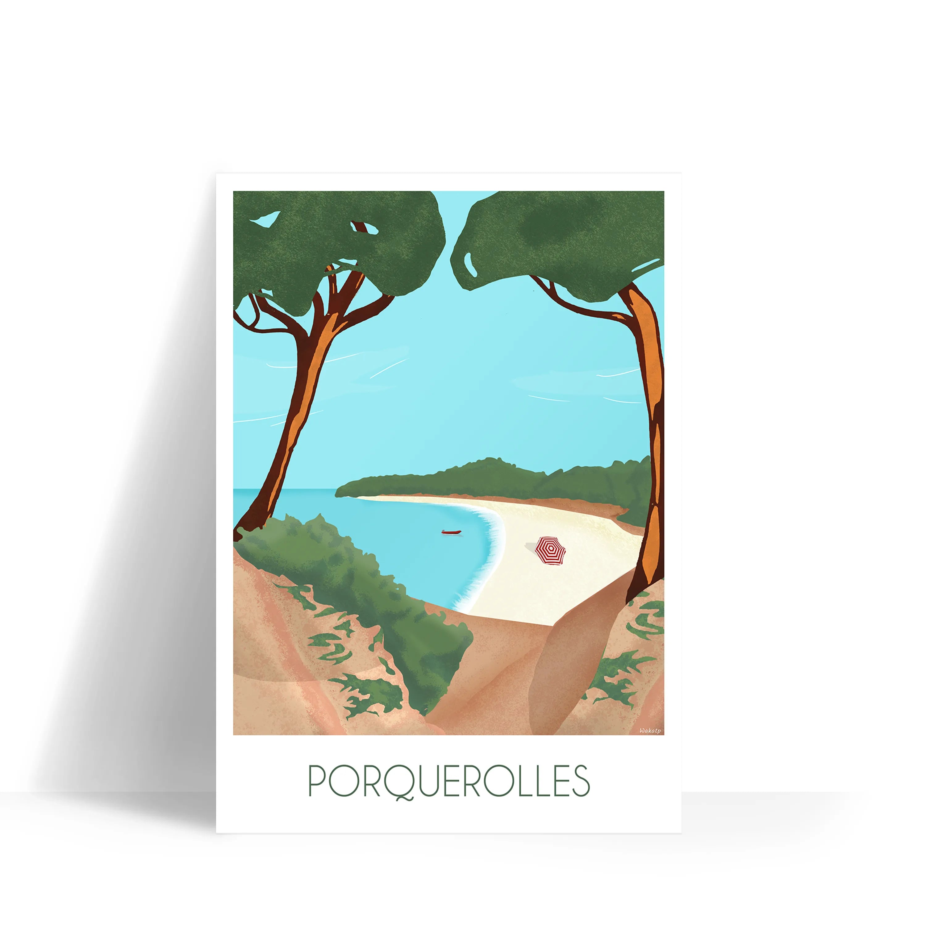 Porquerolles – Illustration digitale