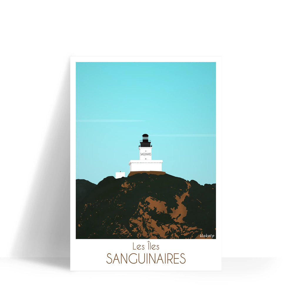 Îles Sanguinaires – Illustration digitale