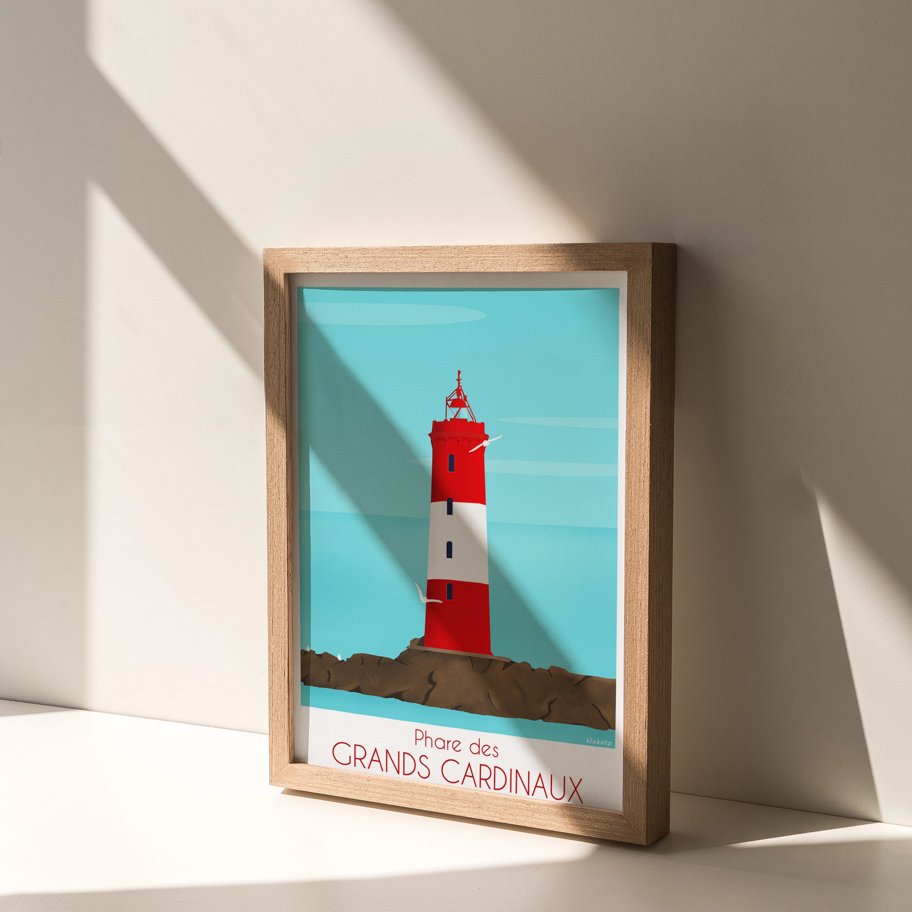 Phare les Grands Cardinaux – Illustration digitale
