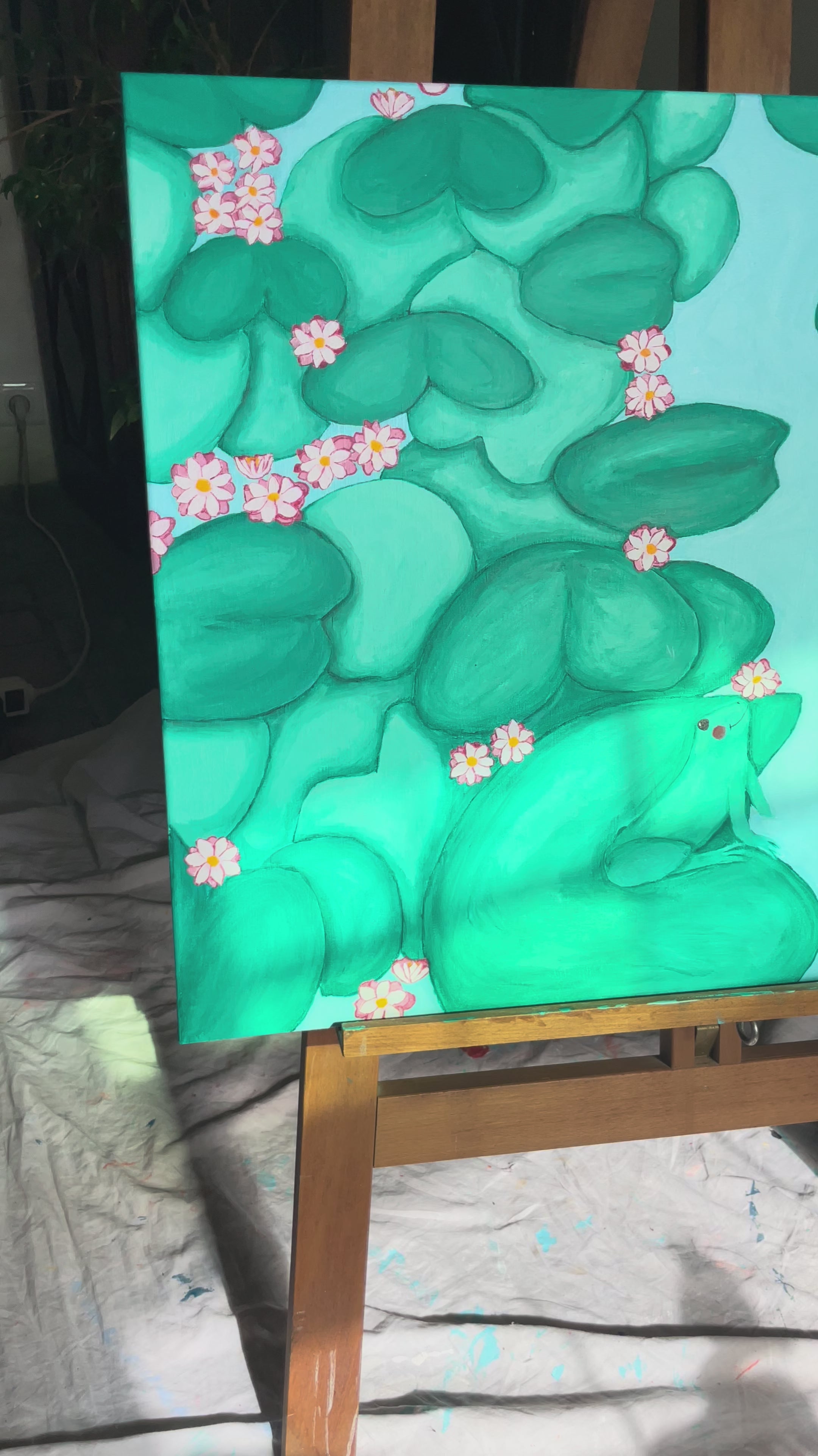 The Love Story Of Frogs, 50x70cm, Original